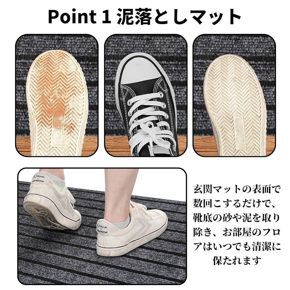 玄関マット フロアマット 屋内外兼用 裁断自由 滑り止 90×700cm／ Amazon | M.N.Y.K. 玄関マット フロアマット 多用途 90cm×7m